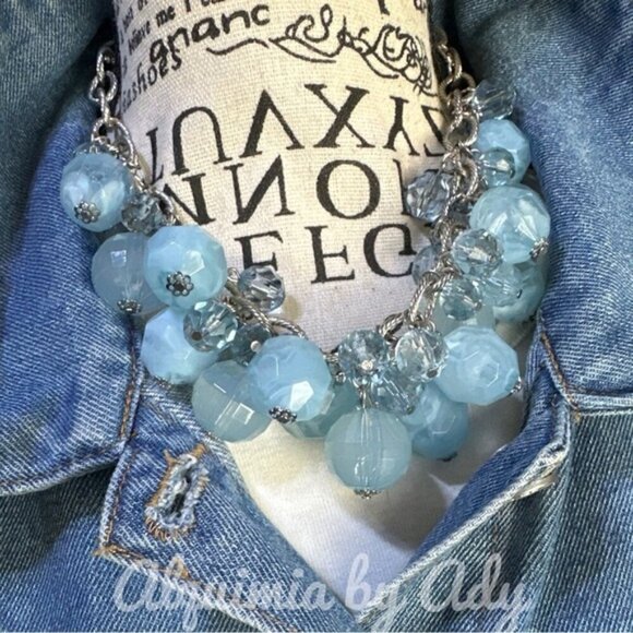 Statement ultra big crystal bubbles necklace - Picture 2 of 2